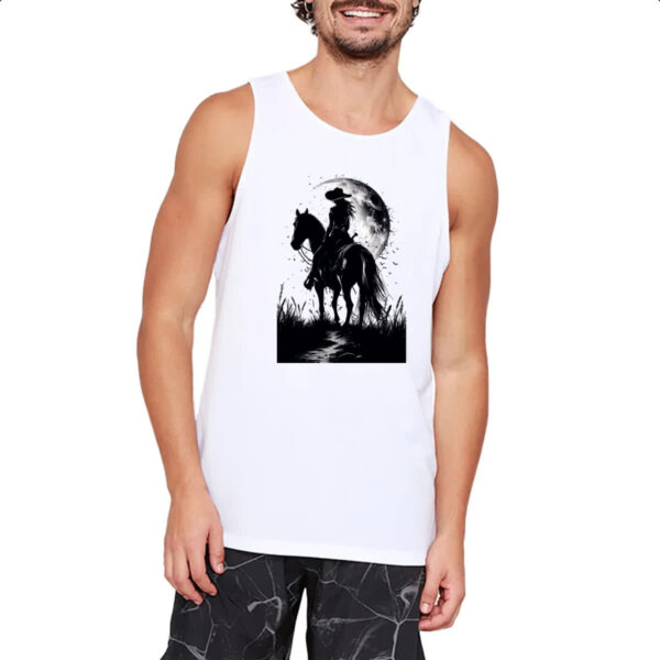 Camiseta Regata Mulher cowgirl sunset PB - Imagem 2