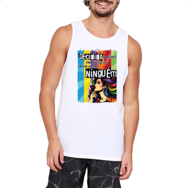 Camiseta Regata Mulher decidida - Imagem 2