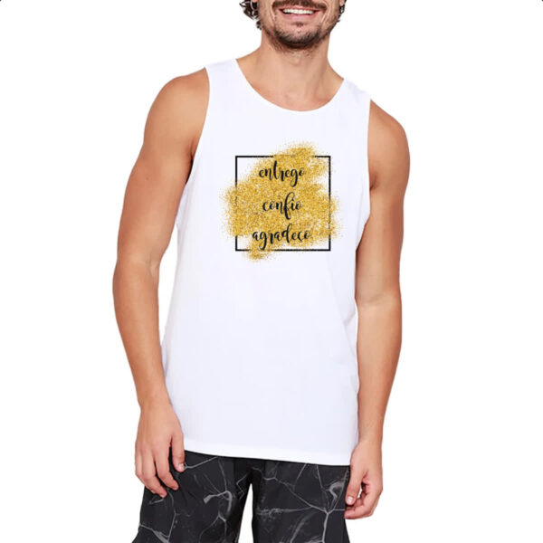 Camiseta Regata Ano novo entrego confio agradeco - Imagem 2