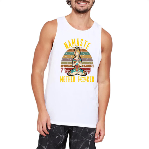 Camiseta Regata Namaste mother f - Imagem 2