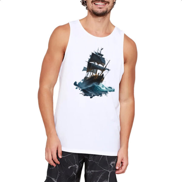 Camiseta Regata Navio em mar aberto - Imagem 2