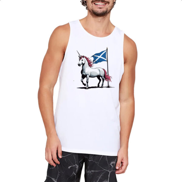 Camiseta Regata Unicornio bandeira Escocia - Imagem 2