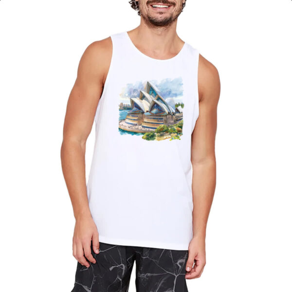 Camiseta Regata Opera de Sydney watercolor - Imagem 2