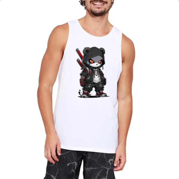 Camiseta Regata Panda chibi ninja - Imagem 2