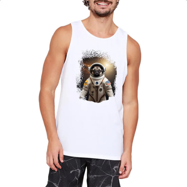 Camiseta Regata Pug astronauta - Imagem 2