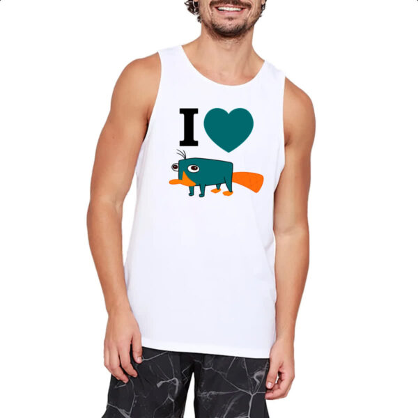 Camiseta Regata Phineas e Ferb Eu amo Perry - Imagem 2