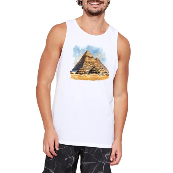 Camiseta Regata Piramide de Queops watercolor - Imagem 2