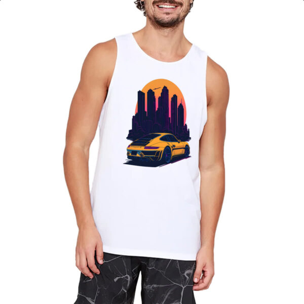 Camiseta Regata Porsche Amarelo Sunset - Imagem 2