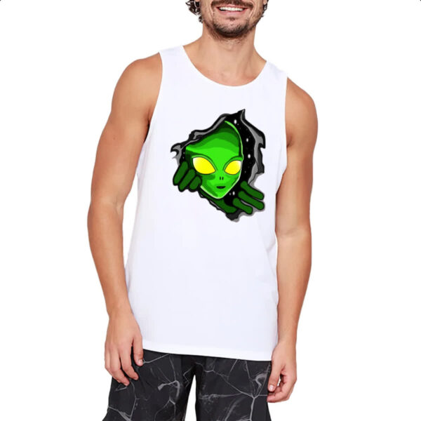 Camiseta Regata Portal dimensional com alienigena - Imagem 2