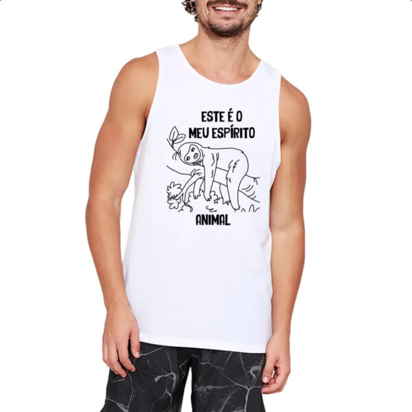 Camiseta Regata Preguica Este e o meu espirito animal - Imagem 2