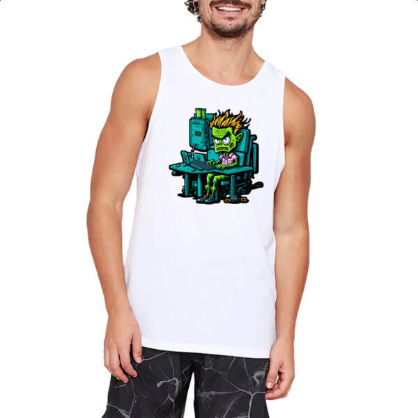 Camiseta Regata Programador Escravo Zumbi - Imagem 2