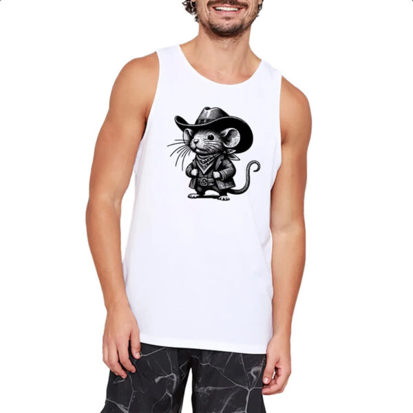 Camiseta Regata Rato cowboy grafite arte - Imagem 2