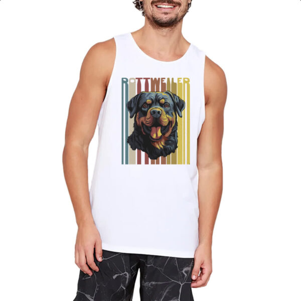 Camiseta Regata Rottweller retro vintage - Imagem 2