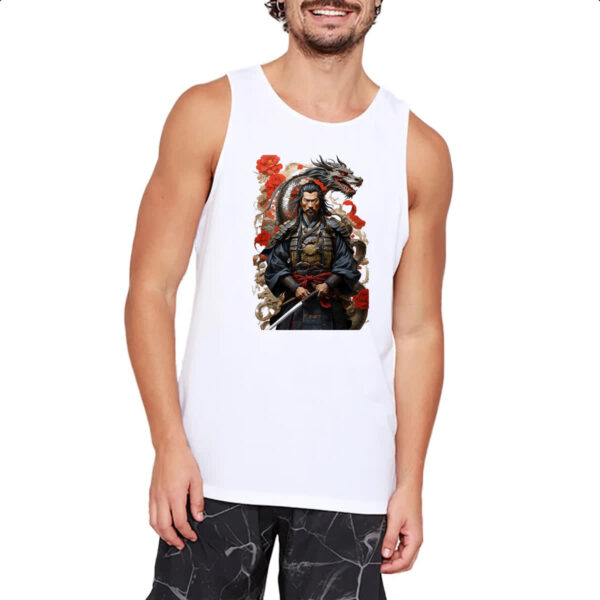 Camiseta Regata Samurai Japones Dragao Milenar - Imagem 2