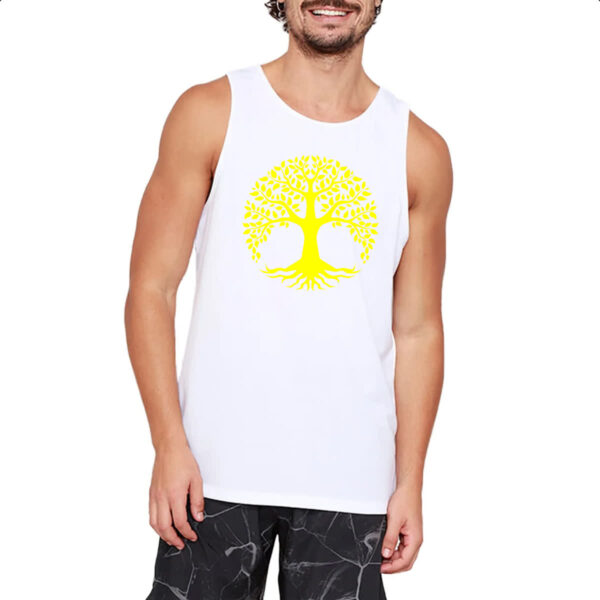 Camiseta Regata Arvore da vida amarela - Imagem 2