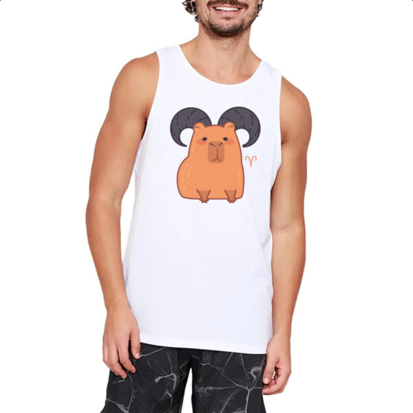 Camiseta Regata Signo Capivara Aries - Imagem 2