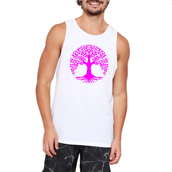Camiseta Regata Arvore da vida pink - Imagem 2