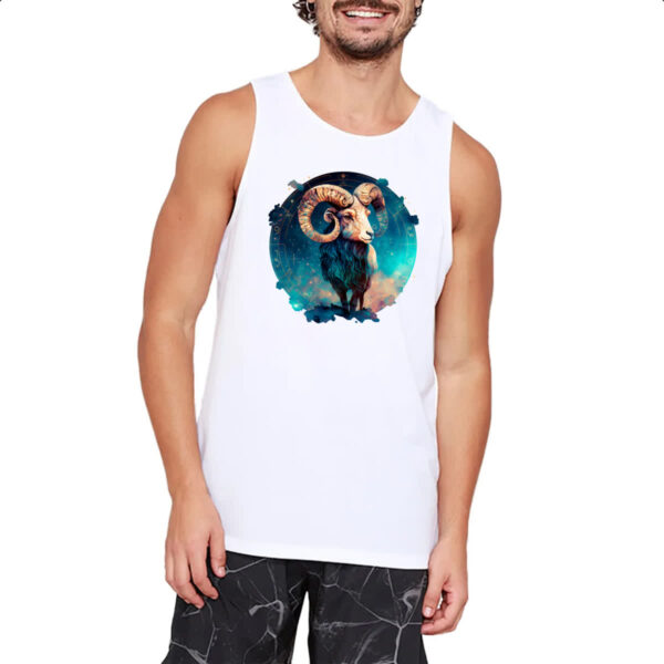 Camiseta Regata Signo de aries logo de luxo - Imagem 2