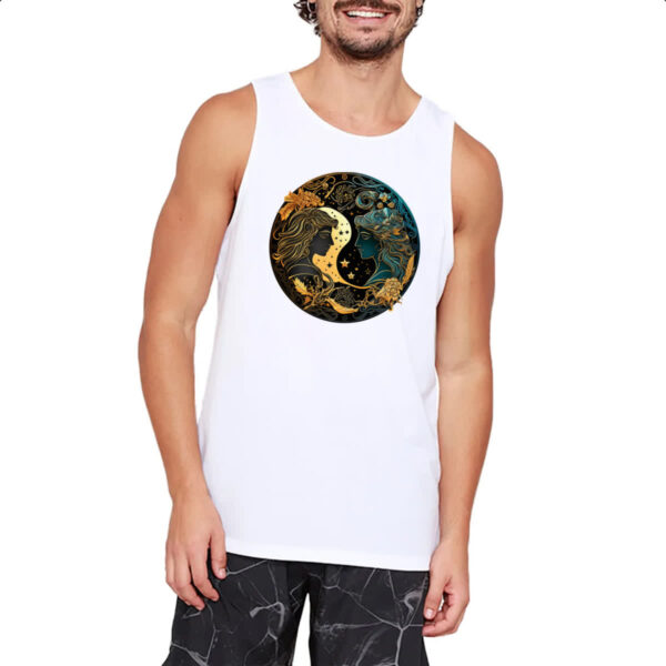Camiseta Regata Signo de gemeos logo de luxo - Imagem 2