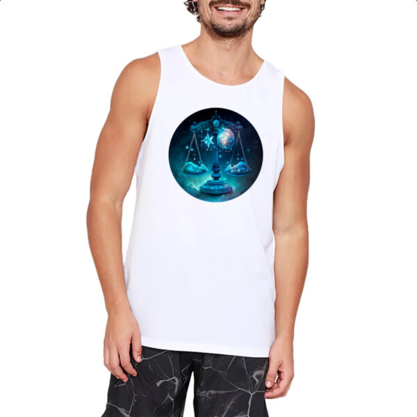 Camiseta Regata Signo de libra logo de luxo - Imagem 2