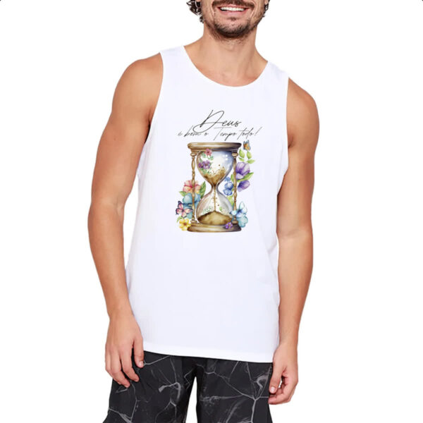 Camiseta Regata Salmos Deus e bom - Imagem 2