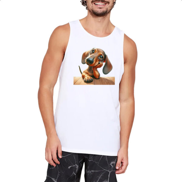 Camiseta Regata Salsichinha pensativo - Imagem 2