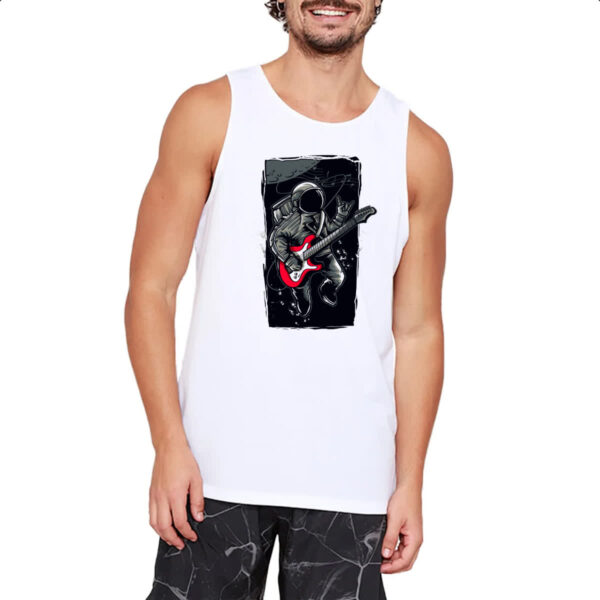 Camiseta Regata Astronauta Guitarrista Radical - Imagem 2