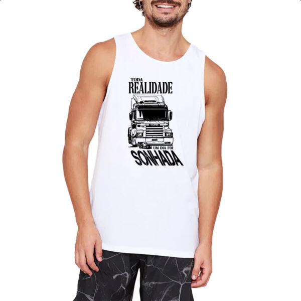Camiseta Regata Sonho caminhao - Imagem 2