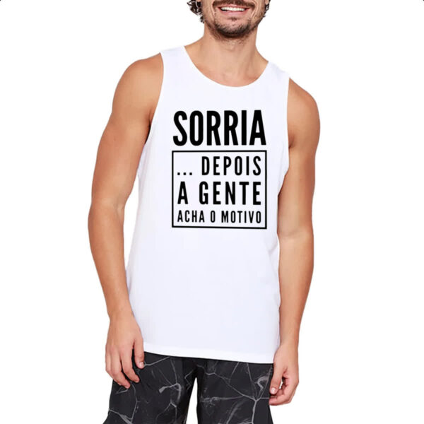 Camiseta Regata Sorria depois a gente ve - Imagem 2