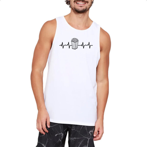 Camiseta Regata Batimento cardiaco pipoca - Imagem 2