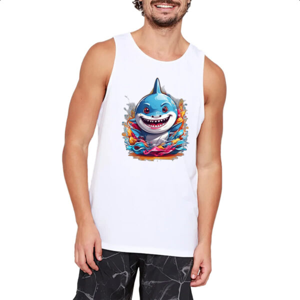 Camiseta Regata Bebe Tubarao Splash - Imagem 2