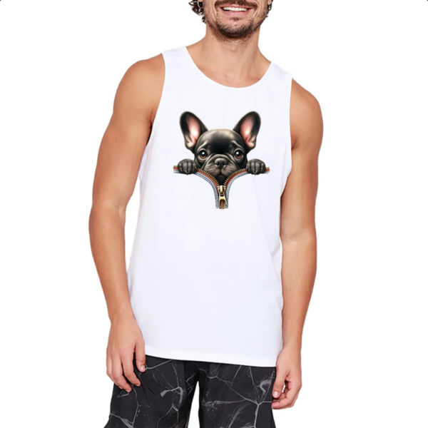 Camiseta Regata Bulldog Frances no Ziper - Imagem 2