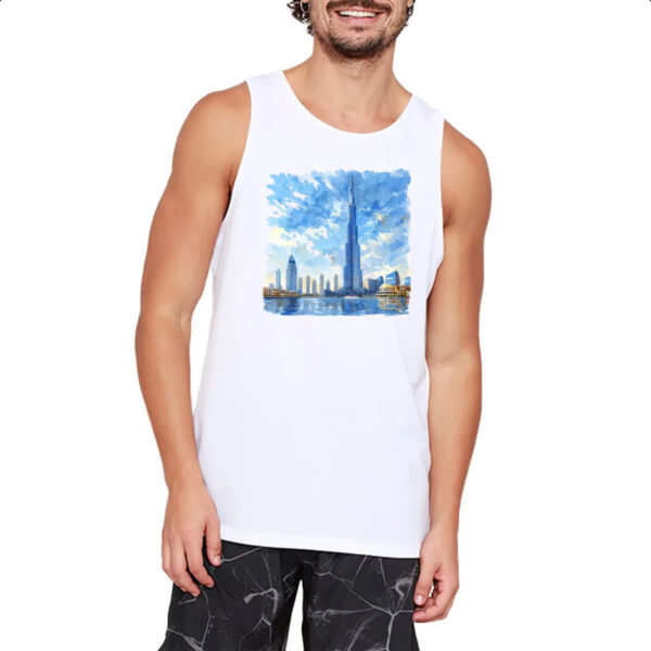 Camiseta Regata Burj Khalifa watercolor - Imagem 2