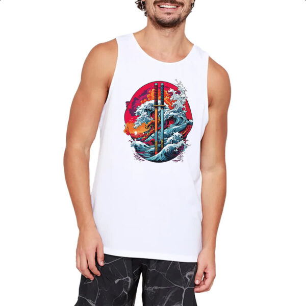 Camiseta Regata Katana grandes ondas - Imagem 2