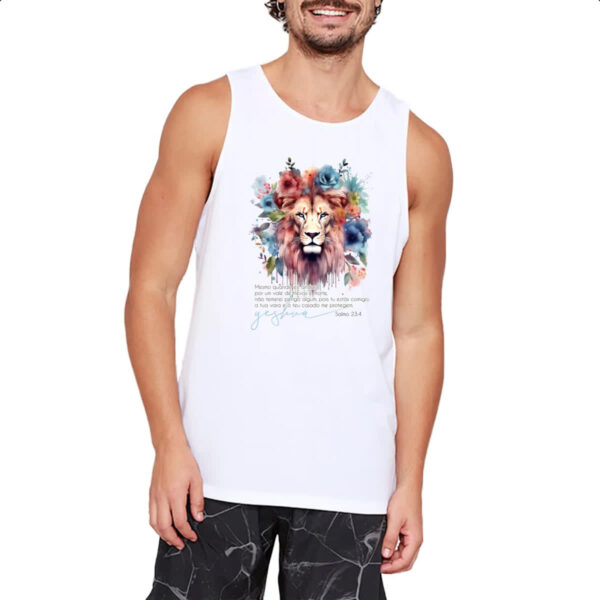 Camiseta Regata Yeshua Salmo 23-4 - Imagem 2
