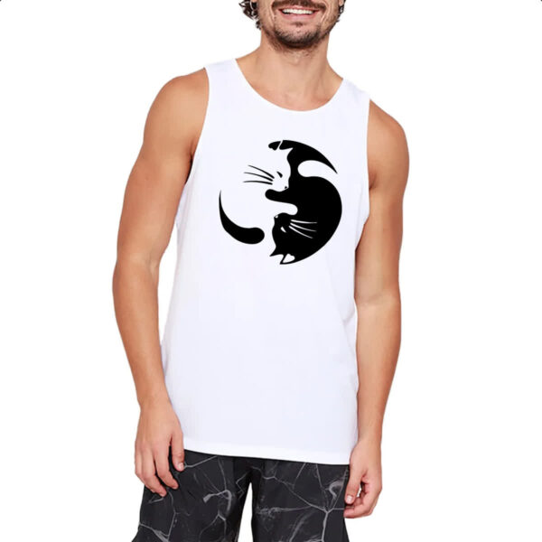 Camiseta Regata Yin e Yang Cats - Imagem 2