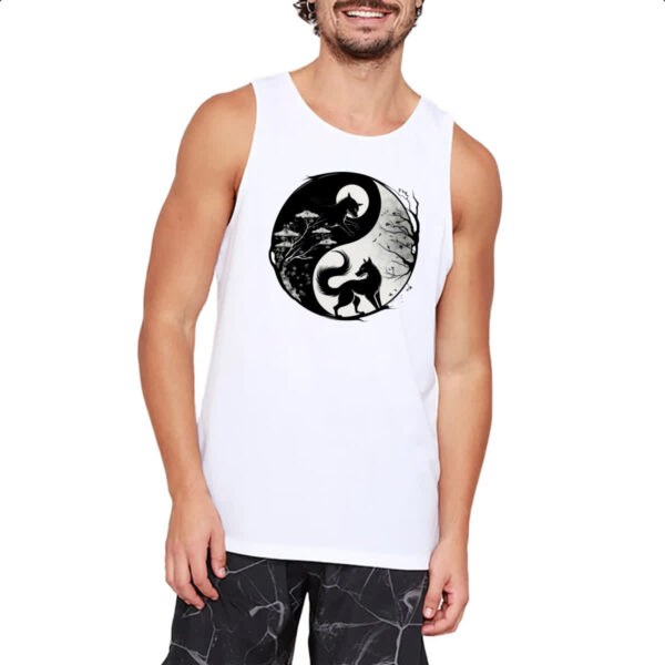 Camiseta Regata Yin e Yang Raposas - Imagem 2