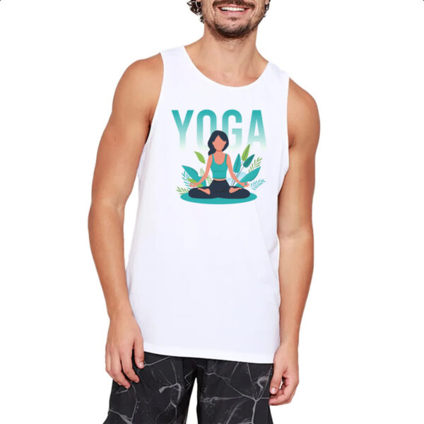 Camiseta Regata Yoga meditacao plantas verdes - Imagem 2