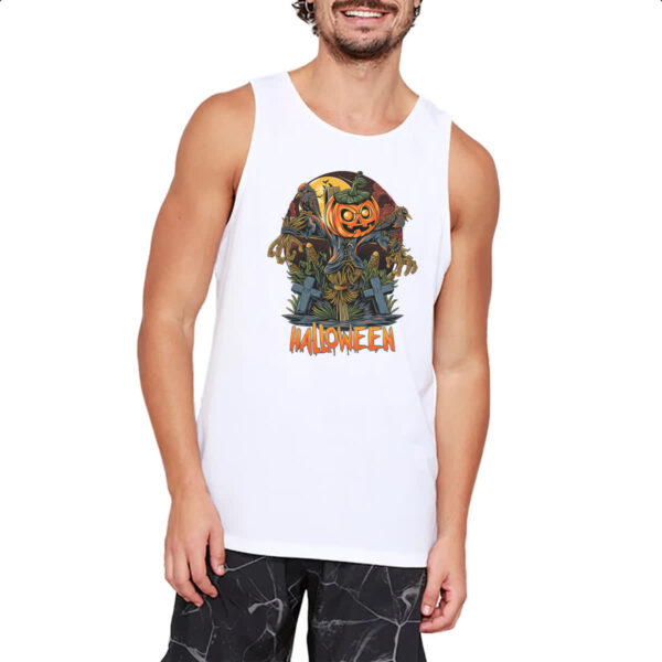 Camiseta Regata Halloween JackPot Espantalho Milharal - Imagem 2