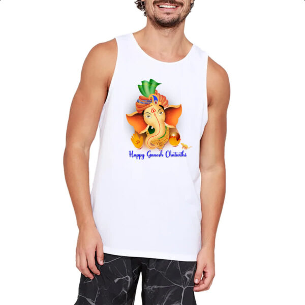 Camiseta Regata Happy Ganesh Chaturthi - Imagem 2