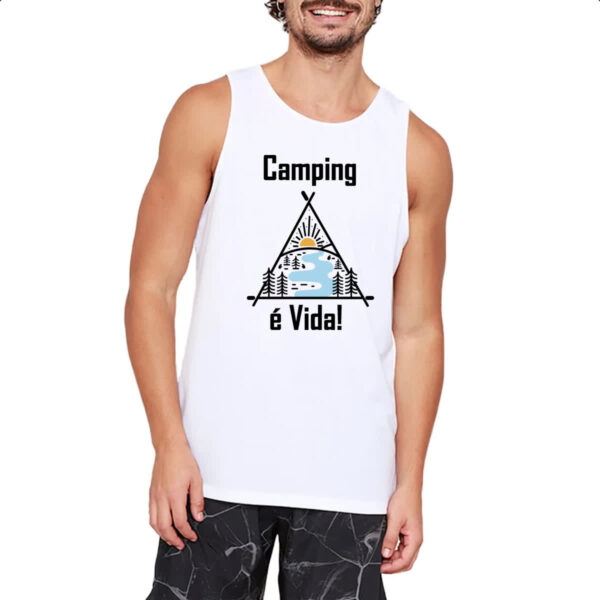 Camiseta Regata Camping e vida - Imagem 2