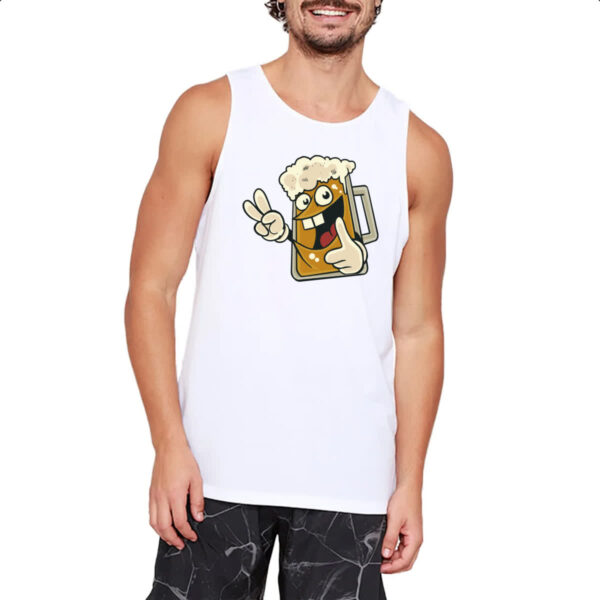 Camiseta Regata Caneca de Chop Divertida - Imagem 2