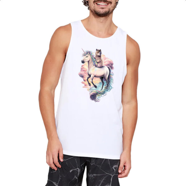 Camiseta Regata Capivara com unicornio - Imagem 2