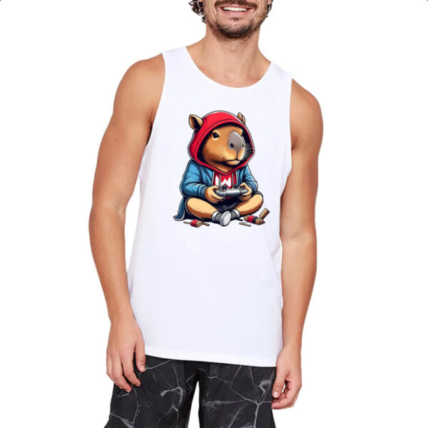 Camiseta Regata Capivara gamer - Imagem 2