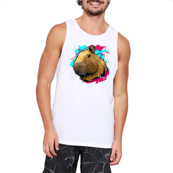 Camiseta Regata Capivara grafite - Imagem 2