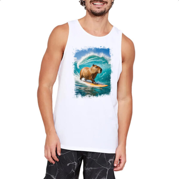 Camiseta Regata Capivara surfando no Hawaii - Image 2
