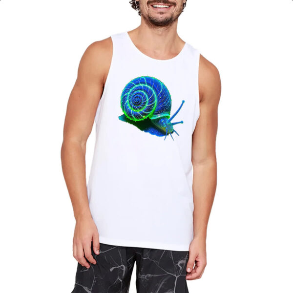 Camiseta Regata Caramujo blue florescente - Imagem 2