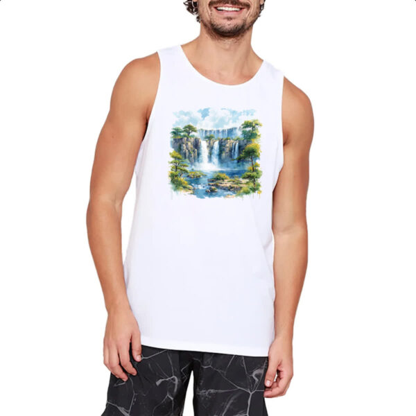Camiseta Regata Cataratas do Iguacu watercolor - Imagem 2