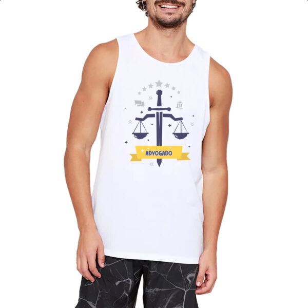Camiseta Regata Advogado balanca e espada - Imagem 2