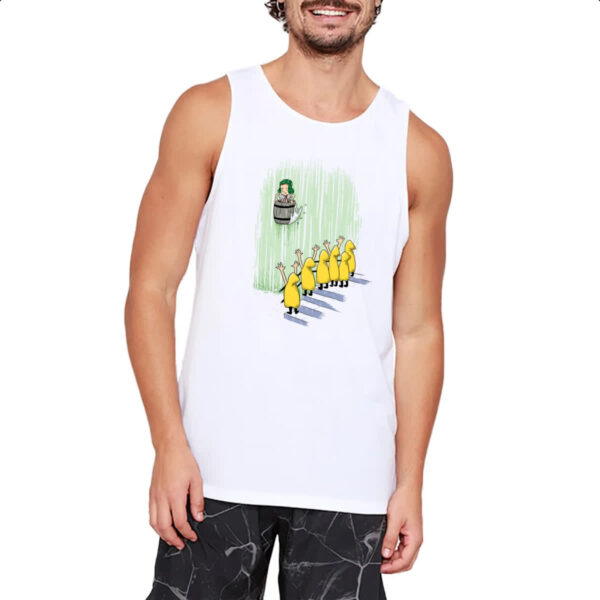 Camiseta Regata Chaves descendo as cataratas em um barril - Imagem 2